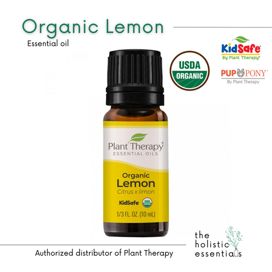 Organic Lemon Essential Oil 10ml - Plant Therapy