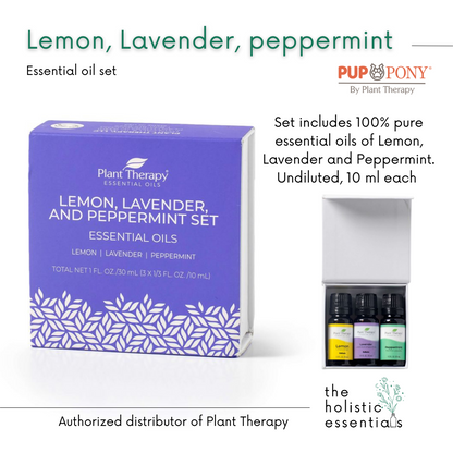 Lemon, Lavender, Peppermint Essential oil Set - Plant Therapy