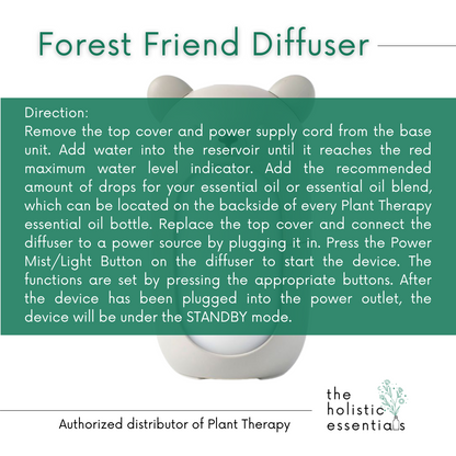 Forest Friend diffuser with stickers - Plant Therapy