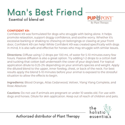 Man's Best Friend Essential Oil Blend Set - Plant Therapy | Dog care