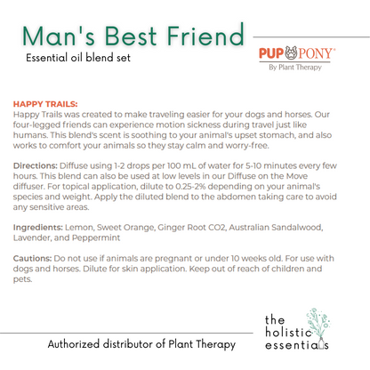 Man's Best Friend Essential Oil Blend Set - Plant Therapy | Dog care