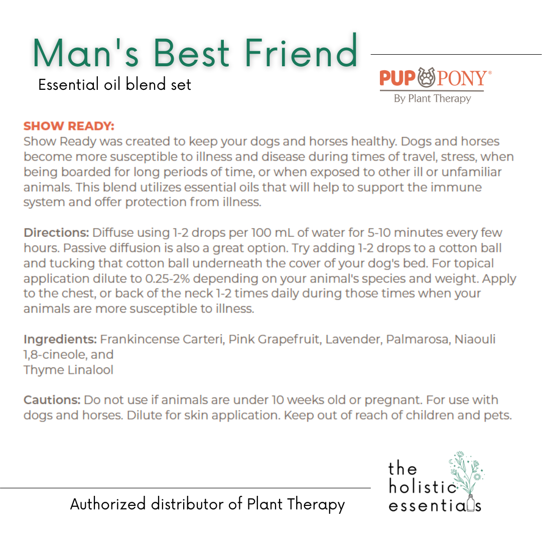 Man's Best Friend Essential Oil Blend Set - Plant Therapy | Dog care