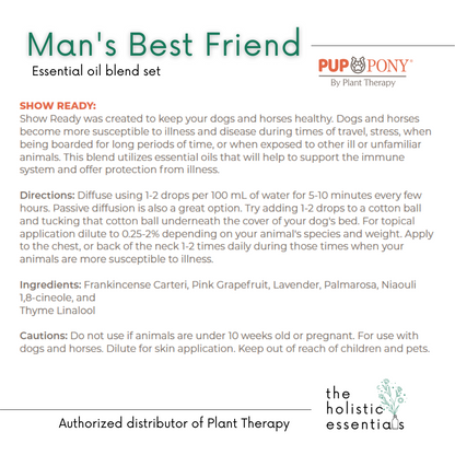 Man's Best Friend Essential Oil Blend Set - Plant Therapy | Dog care