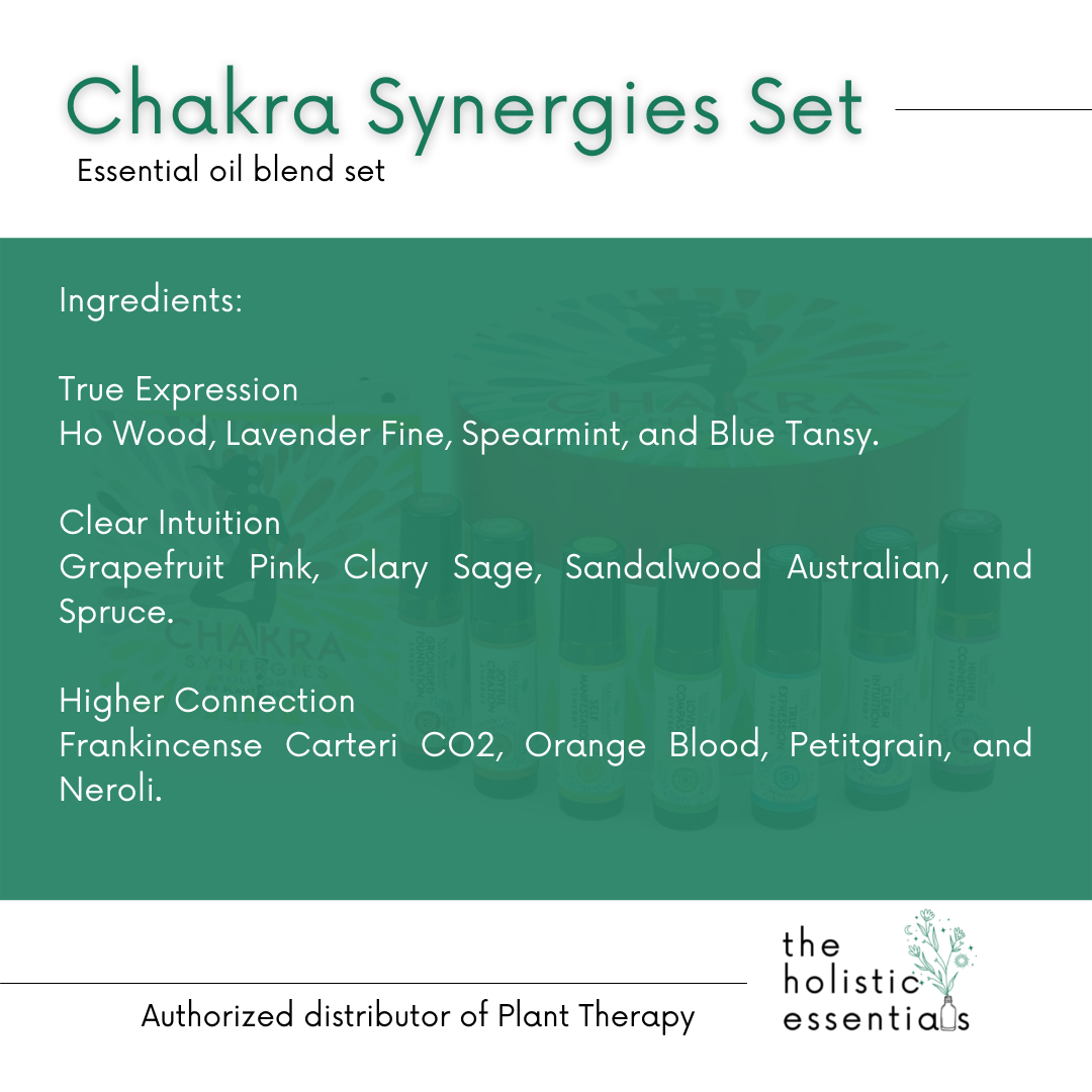 Chakra Synergies essential oil blend Set (Roll on) - Plant Therapy