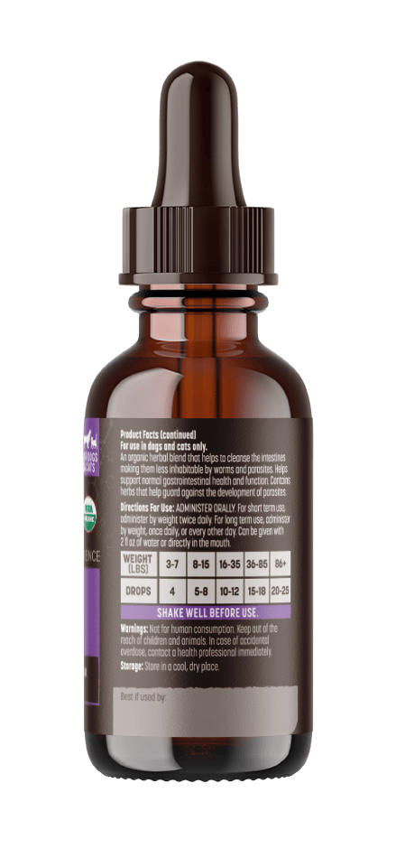 No More Worms | gastrointestinal health and function, guard against the development of parasites