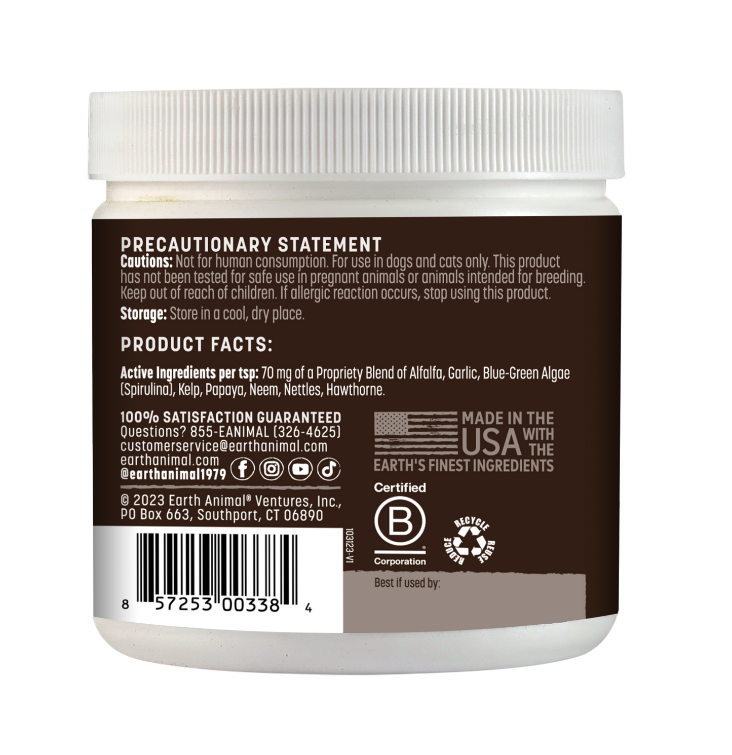 Flea & Tick Daily Herbal Internal Powder (yeast free) | support a healthy immune system